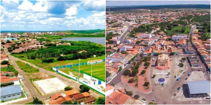 Cidades de Paulistana e Jaicós - Imagens aéreas das cidades de Paulsitana e Jaicós - Imagem aérea de Paulsitana e Jaicós