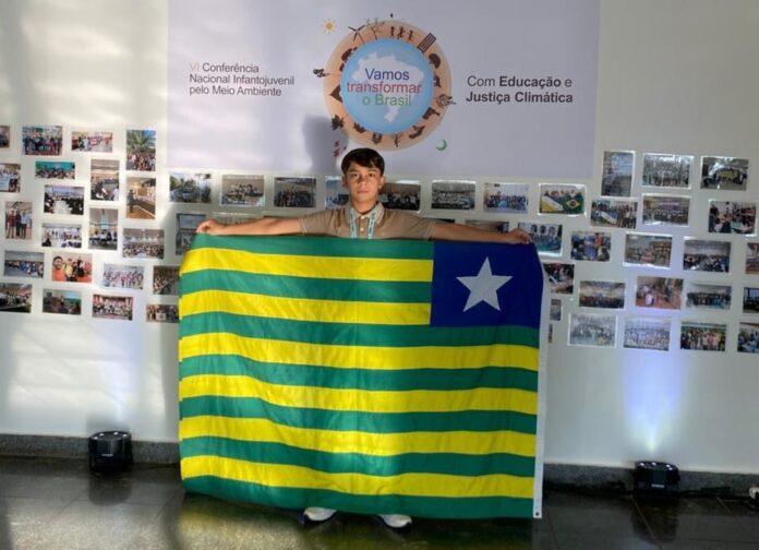 Estudante piauiense de São Julião apresenta projeto em evento nacional com foco no meio ambiente