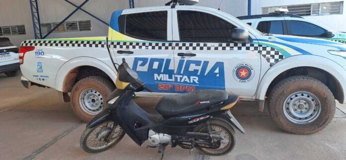 Motocicleta roubada em Ouricuri–PE é encontrada pela PM na Serra do Gesso em Marcolândia–PI