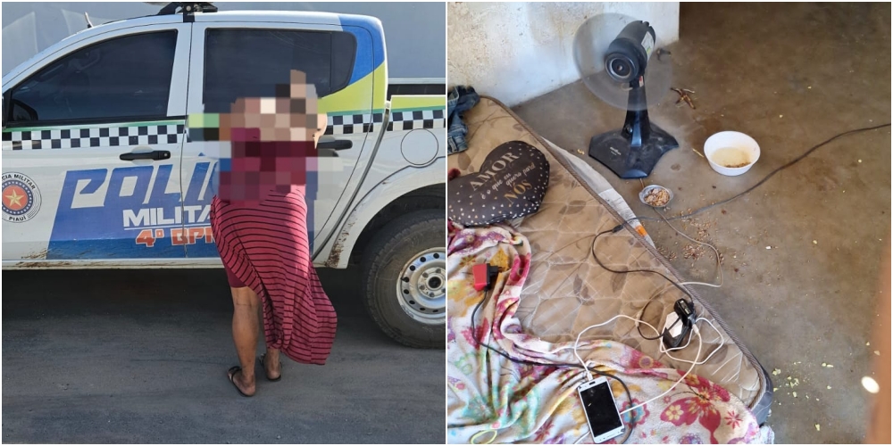 Polícia Militar do Piauí prende mulher suspeita de maus-tratos contra filha de 2 anos em Pio IX